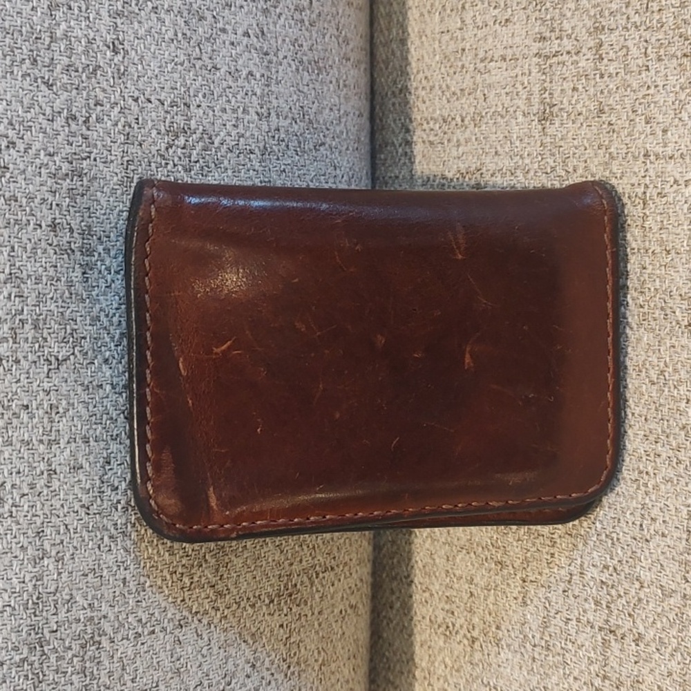 Dark Brown Everyday Bifold Wallet - Clayton and Crume Used Initials On Front* - Picture 2 of 8